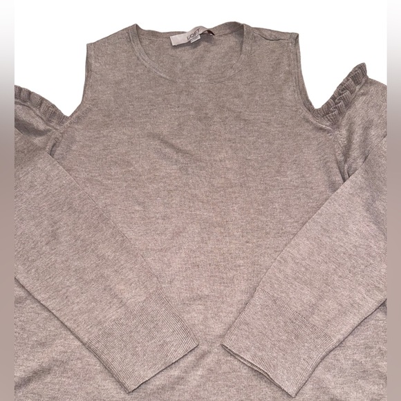 LOFT cold shoulder sweater women’s size large - Picture 11 of 15